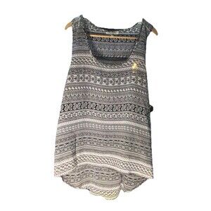 Y2K Whimsygoth Tank Top,Size 3XL, Shear Black And White,Fairy By Speed Limit